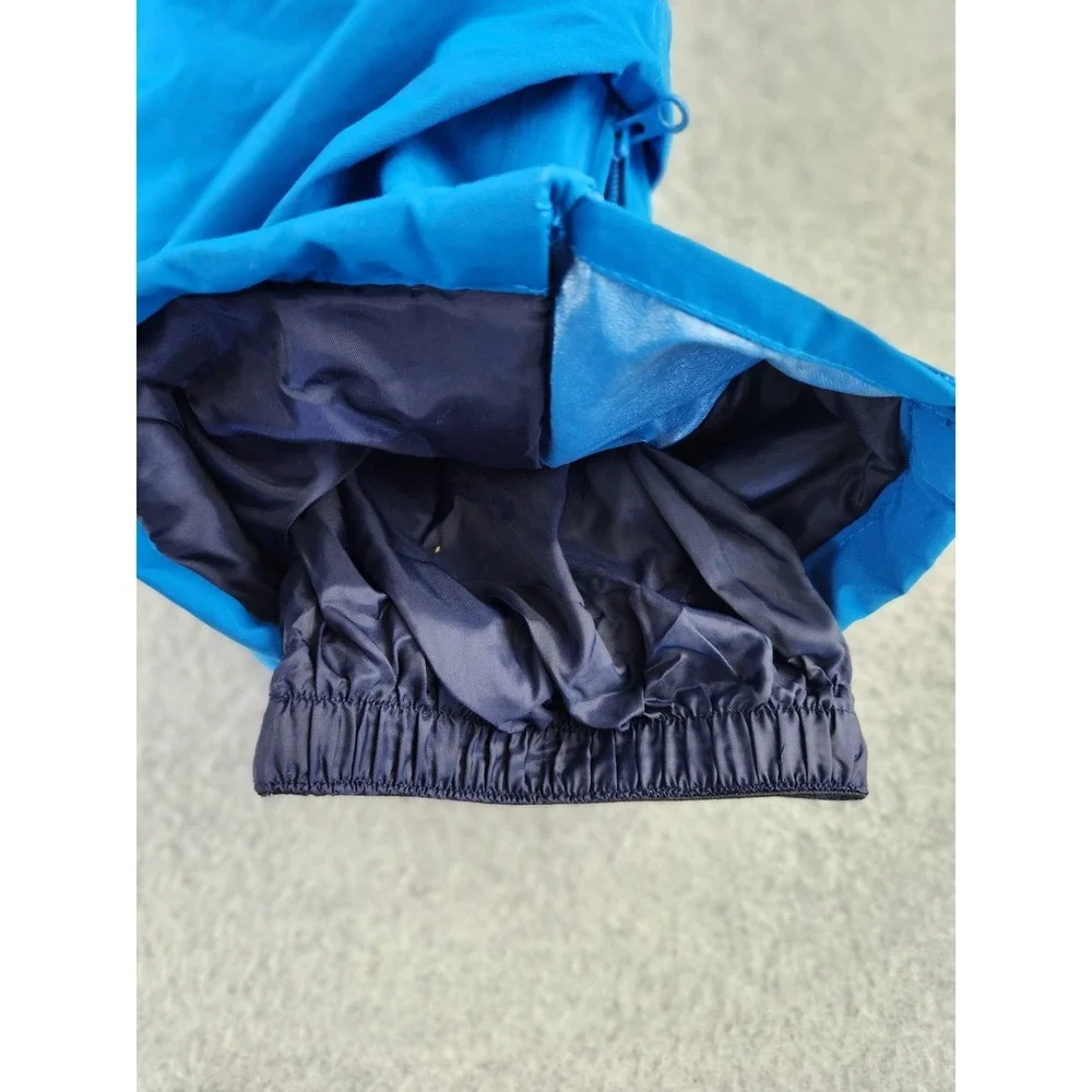 Lands End Kids Blue Ski Snow Pants Ski‎ Grow Cuffs Water Resistant Lined SZ 12